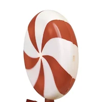 Northlight Peppermint Lollipops Pathway Markers - Clear Lights - 4.5ft White Wire - 3ct Christmas Yard Art
