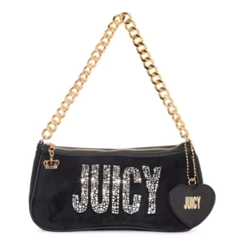 Juicy By Juicy Couture Shine Bright Velour Shoulder Bag