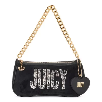 Juicy By Juicy Couture Shine Bright Velour Shoulder Bag
