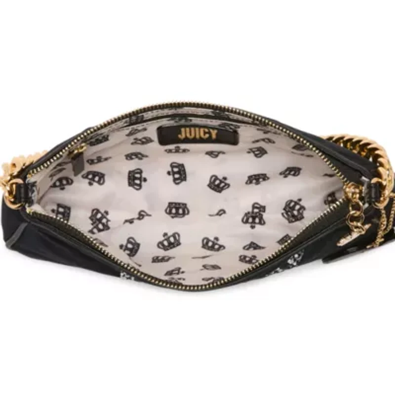Juicy By Juicy Couture Shine Bright Velour Shoulder Bag