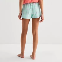 Sleep Chic Womens Poplin Pajama Shorts