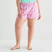 Sleep Chic Womens Plus Pajama Shorts