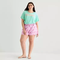 Sleep Chic Womens Plus Pajama Shorts