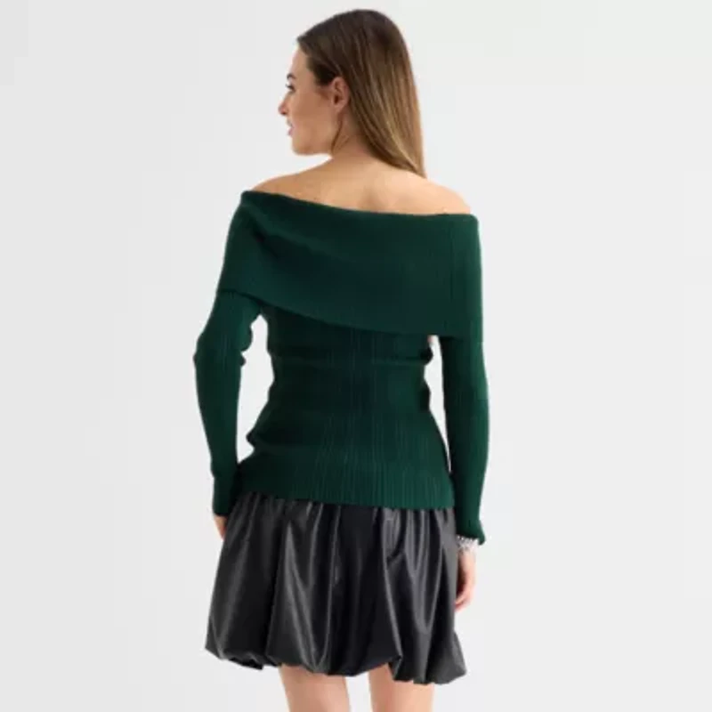 by&by Juniors Womens Long Sleeve Pullover Sweater