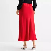 Liz Claiborne Womens Mid Rise Maxi Skirt