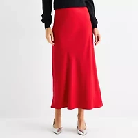 Liz Claiborne Womens Mid Rise Maxi Skirt
