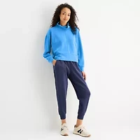 Stylus Womens Funnel Neck Long Sleeve Sweatshirt