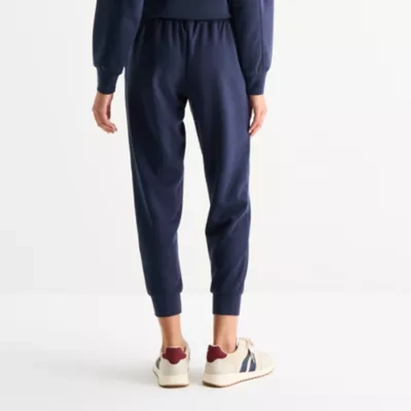 Stylus Womens Cuffed Mid Rise Jogger Pant