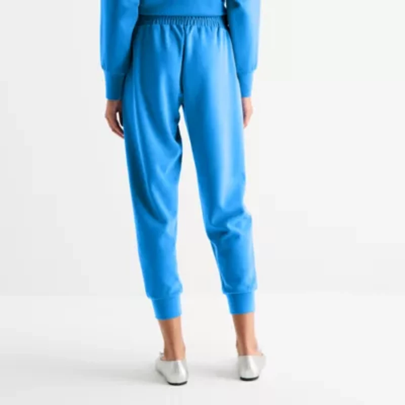 Stylus Womens Cuffed Mid Rise Jogger Pant