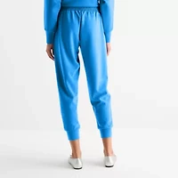 Stylus Womens Cuffed Mid Rise Jogger Pant