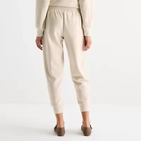Stylus Womens Cuffed Mid Rise Jogger Pant