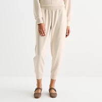 Stylus Womens Cuffed Mid Rise Jogger Pant
