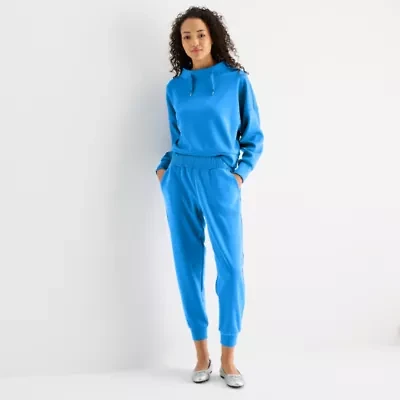 Stylus Womens Cuffed Mid Rise Jogger Pant