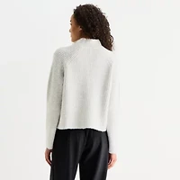 Stylus Womens Mock Neck Long Sleeve Pullover Sweater