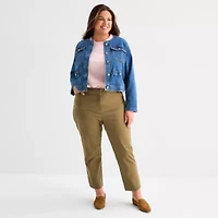 Liz Claiborne Denim Jacket Womens Lightweight Plus