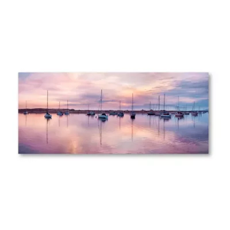 Courtside Market Sunset 24x48 Canvas Canvas Art