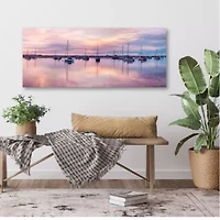 Courtside Market Sunset 24x48 Canvas Canvas Art