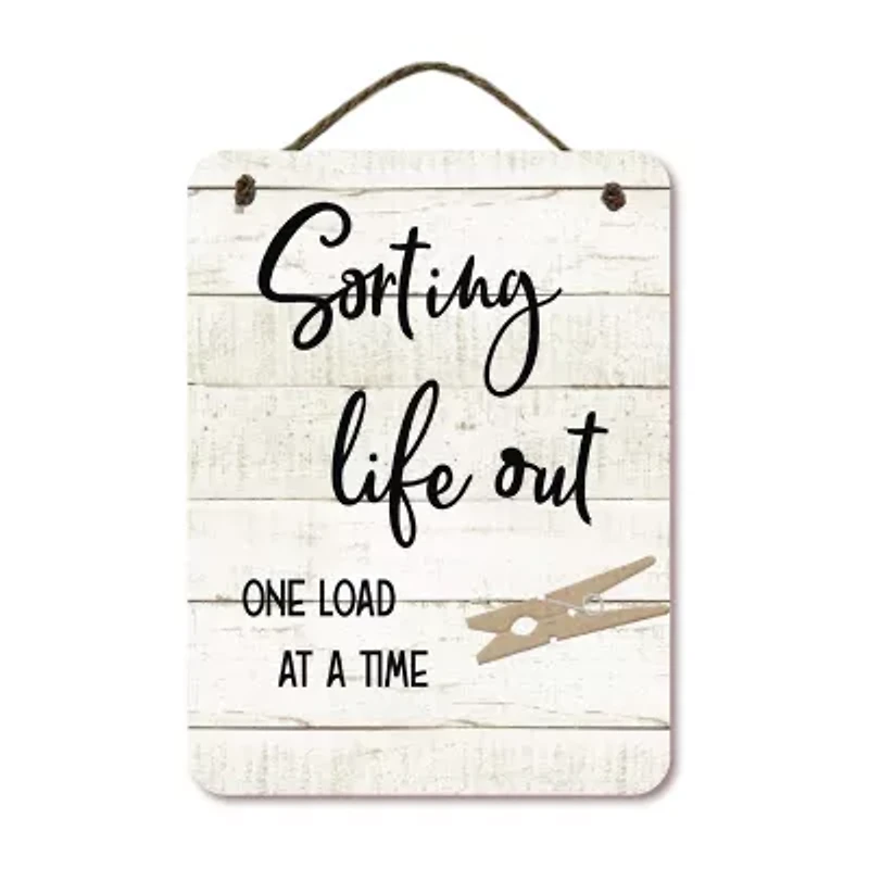 Courtside Market Srtng Lght 12x16 Artboard With Twine Wood Wall Art