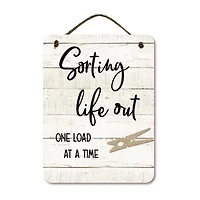 Courtside Market Srtng Lght 12x16 Artboard With Twine Wood Wall Art