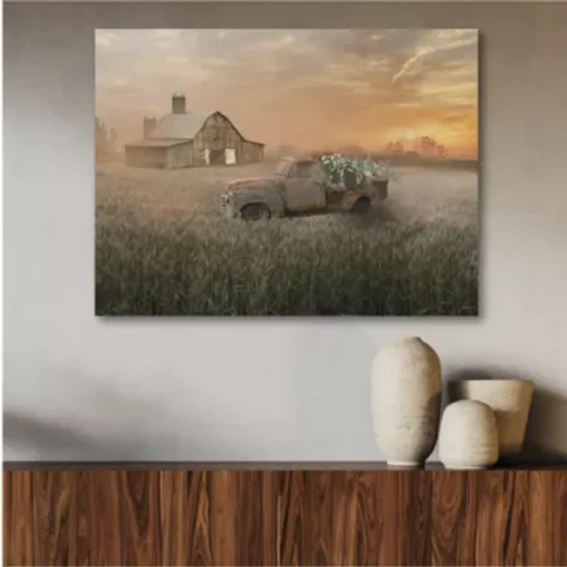 Courtside Market Sunset Farm 20x24 Canvas Canvas Art