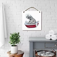 Courtside Market Beauty 12x12 Artboard With Twine Wood Wall Art