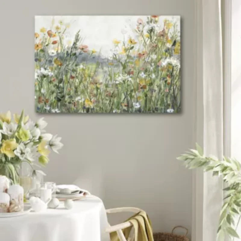 Courtside Market Wildflower Field 24x36 Canvas Canvas Art