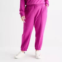 Xersion Womens Classic French Terry Jogger Pant Plus