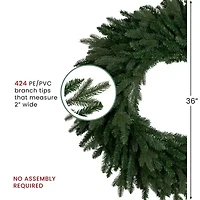 Northlight Real Touch™ Grande Spruce - 36in - Unlit Wreath