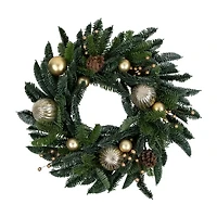 Northlight Real Touch™ Pre-Decorated Pine With Pine Cones - 22in - Unlit Wreath