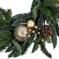 Northlight 22" Real Touch™ Pre Decorated Pine With Pine Cones Wreath