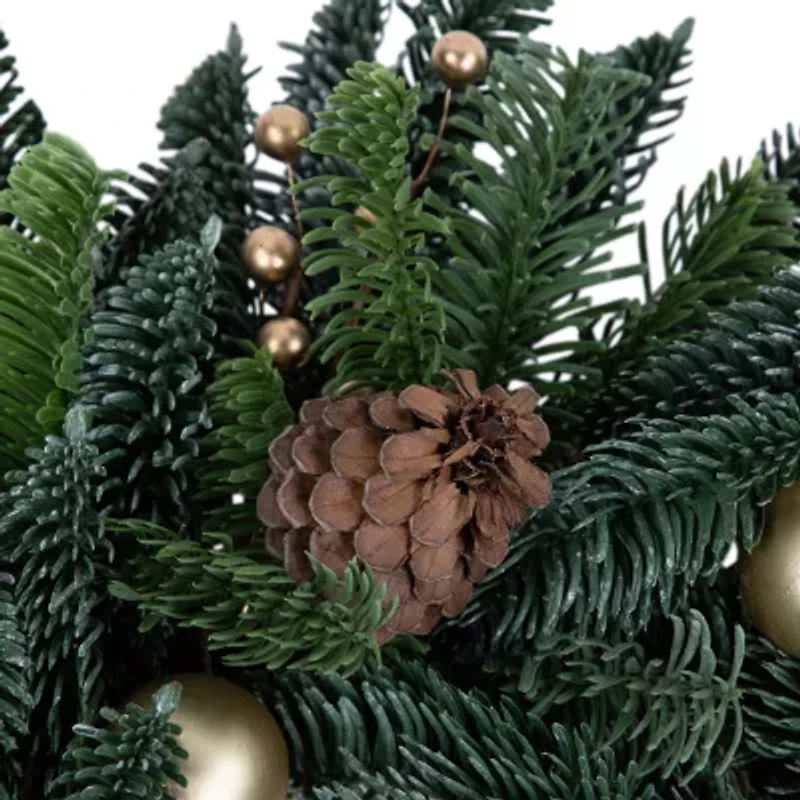 Northlight Real Touch™ Pre-Decorated Pine With Pine Cones - 22in - Unlit Wreath