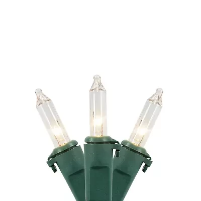 Northlight 450-Count Clear Mini - 92ft Green Wire String Lights