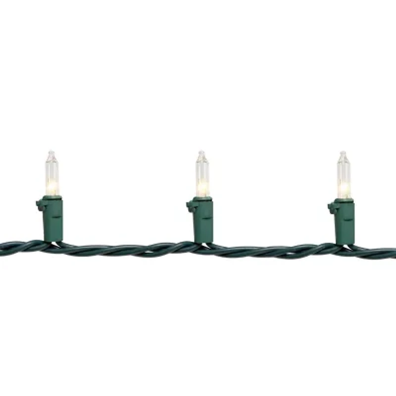 Northlight 450-Count Clear Mini - 92ft Green Wire String Lights