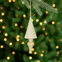 Northlight Set Of 3 Natural Trees Wooden 5.5in Christmas Ornament
