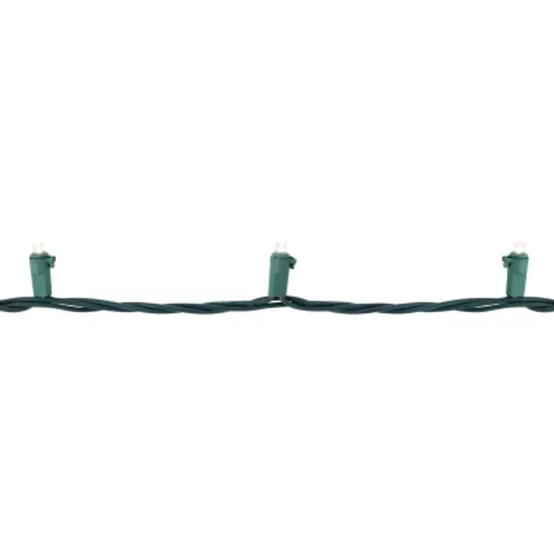Northlight 300 Warm White Led - 74.75 Ft Green Wire String Lights