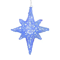Northlight 24in Color Changing Blue And White Led Bethlehem Star Christmas Window Decor