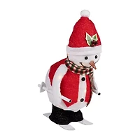 Northlight Led Lighted Animated Skiing Snowman - 24in Christmas Yard Art