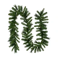 Northlight 9ft X 12in Mixed Green Beaver Pine Unlit Christmas Indoor Garland