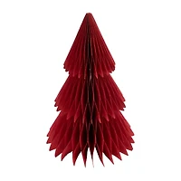 Northlight Accordion Honeycomb Foldable Paper - 15in - Set Of 3 1 Foot Christmas Tree