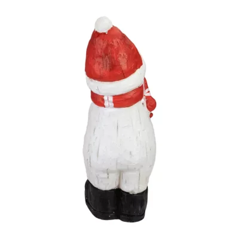 Northlight Standing Snowman - 17in - White And Red Christmas Tabletop Decor