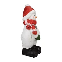 Northlight Standing Snowman - 17in - White And Red Christmas Tabletop Decor