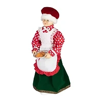 Northlight 24in Animated And Musical Mrs. Claus With Gingerbread Cookie Christmas Figurine
