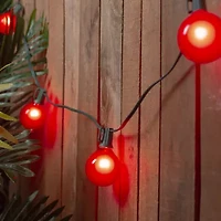 Northlight Set Of 15 Red Satin G50 - Green Wire String Lights