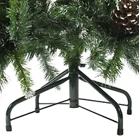 Northlight 4ft Full Snowy Delta Pine With Pine Cones 4 Foot Pine Christmas Tree