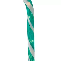 Northlight Lighted Candy Cane Pathway Markers - 13.5ft - Green - Set Of 10 Christmas Yard Art