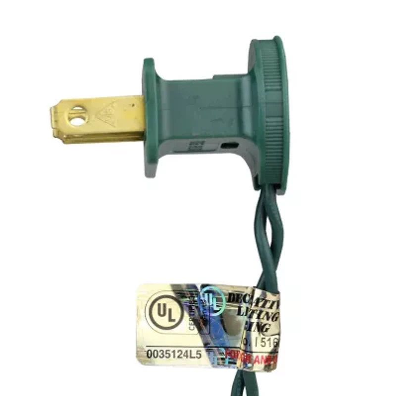 Northlight 100ct Multi-Color Faceted Led C7 66ft Green Wire String Lights