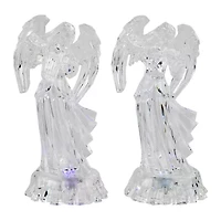Northlight Led Lighted Color Changing Angel Acrylic S - 9in - Set Of 2 Christmas Tabletop Decor