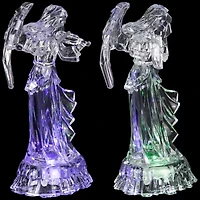 Northlight Led Lighted Color Changing Angel Acrylic S - 9in - Set Of 2 Christmas Tabletop Decor