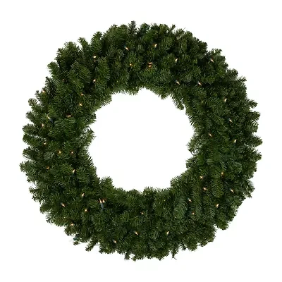 Northlight Pre-Lit Canadian Pine - 36in - Clear Lights Wreath