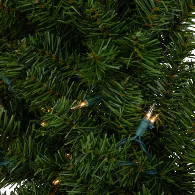 Northlight Pre-Lit Canadian Pine - 36in - Clear Lights Wreath